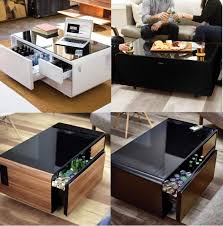 Home Coffee Table With Refrigerator Drawer Bluetooth Speakers Lights Usb Ports Home Coffee Tables Coffee Tables For Sale Modern Coffee Tables