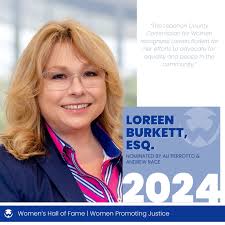 Join us in celebrating Attorney Loreen Burkett's induction into the Lebanon  County Commission for Women's Hall of Fame! 🌟 Nominated for her dedication  to promoting justice, Attorney Burkett is recognized for her