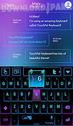 Touchpal is a free keyboard app for android that helps you to fast input. Touchpal Neon Light Theme Android App Free Download In Apk
