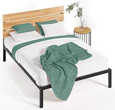 This is my second zinus bed frame purchase. Amazon Com Zinus Paul Metal And Wood Platform Bed With Wood Slat Support Queen Home Kitchen