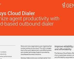 Genesys Cloud CX auto dialer software