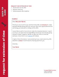 Even if you're ready to request an extension, you may still be at a loss as to what to say. Https Www Cmu Edu Career Documents Quick Tips Quick Tips Request For Extension Of Time 2018 Final Pdf
