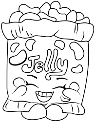 Line art design for adult colouring book with. Jelly B Shopkin Coloring Page Free Printable Coloring Pages For Kids