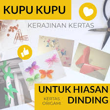 Hiasan dinding yang tak kalah unik adalah hiasan dinding berbentuk 3d. Cara Membuat Kupu Kupu Dari Kertas Origami Untuk Hiasan Dinding Kamar Agar Terlihat Keren