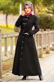 Modaselvim Pardesu Birit Detay Kase Pardesu 8835w153 Siyah Fashion Head Scarf Style
