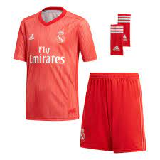 Real madrid training jersey kit for adults and kids, jersey and short, licensed real madrid set. Adidas Real Madrid Third Junior Kit 18 19 Red Goalinn