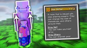 The server offers cooperation between players, yet competition against opposing nations. Minecraft Origins Mod Size Shifter Custom Origin Youtube