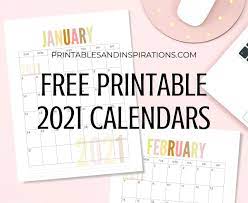 Free, easy to print pdf version of 2021 calendar in various formats. List Of Free Printable 2021 Calendar Pdf Printables And Inspirations