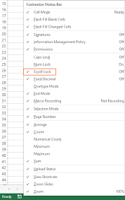 scroll lock in excel how to turn it off and on