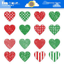 Christmas Hearts Clipart For Instant Download Christmas Hearts Clip Art Xmas Clip Art Christmas Clipa Xmas Clip Art Christmas Hearts Winter Planner Stickers