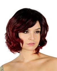 Green and red (or pink) are the colors that enhance each other. Wig Chantel Black Burgundy Short Hair Wig With Ombre Karneval Universe