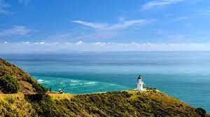 Cape at northwesternmost tip of the north island of new zealand. Cape Reinga Northland New Zealand