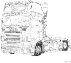 Scania r580 timelapse drawing in colour pencil. Truck Sketch Drawing At Paintingvalley Com Explore Collection Of Truck Sketch Drawing