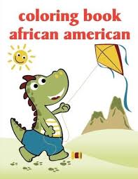 Four cute coloring pages of boys having fun. Coloring Book African American J K Mimo 9781678475680