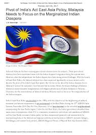 2017 edition of international conference on environment and industrial innovation will be held at hotel royal kuala lumpur, kuala lumpur starting on 24th april. Pdf Pivot Of Indias Act East Asia Policy Malaysia Needs To Focus On The Marginalized Indian Diaspora Published In The Dailogue Bawa Singh Academia Edu