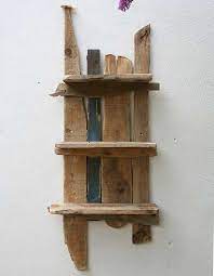 Driftwood And Reclaimed Wood Shelves Bathroom Beach Hut Wood Shelves Craft Room Decor Driftwood Shelf
