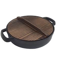 Frying Pan Non Stick Cast Iron Skillet Shallow Pan Great For Frying Saute Cooking Pizza 26cm 28cm 30cm 33cm 35cm Cooking Pizza Cast Iron Skillet Iron Skillets