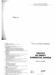 Din 14 decembrie , publicată în monitorul oficial al. Tratat De Drept Comercial Roman 2016