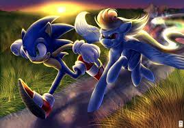 Sonic & my little pony. Sonic Vs Rainbow Dash My Little Pony Friendship Is Magic Know Your Meme