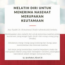 Menerima Nasihat Kutipan Inspirasi Kesombongan