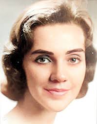 Marilyn Dier (1950s). After her marriage, she would be known as Marilyn  Scozzafava, an English teacher at Indian River Central for thirty years.  (Colorized 2024.)