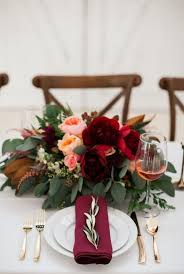 Trending 10 Burgundy And Blush Wedding Centerpieces For 2018 Oh Best Day Ever Barn Wedding Inspiration Wedding Table Settings Burgundy Wedding Centerpieces