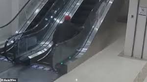 What does the word escalator mean in english? Elderly Patient Rolls Helplessly Down Hospital Escalator Steps In China Daily Mail Online
