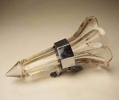 Pressed Clear Glass Auto Vase With Chrome Holder C 1920 S Etsy Car Vase Wall Mounted Vase Rolls Royce Silver Cloud