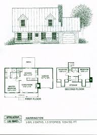 Vacation homes benefit from having multiple stories, since that gives you more height to take advantage of a spectacular view. Harrington 3 Bed 2 Bath 1 5 Stories 1224 Sq Ft Appalachian Log Timber Homes Hybrid Home Log Home Floor Plans House Floor Plans Log Cabin Floor Plans
