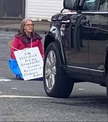 There was a protest about climate...