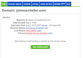 Bluehost James Scheller
