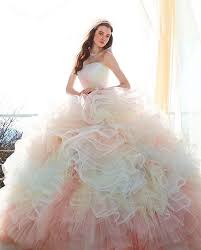 Amazing Colors 24 Wedding Gowns Featuring Unbelievably Beautiful Mix Of Colors Rainbow Wedding Dress Puffy Dresses Pretty Quinceanera Dresses