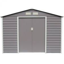 Abri Metal Gris Taupe Trigano 6 54 M2 Abri De Jardin Abri Abri Metal