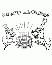 Download birthday coloring sheets for free. Hello Kitty Birthday Coloring Pages Free Printable Happy Birthday Coloring Home