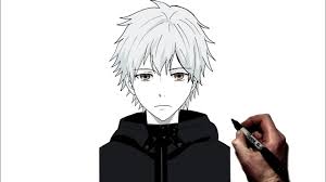 Bamboo's grocery tokyo ghoul kaneki ken cosplay mask, party cool mask prop zipper, black (black) 3.9 out of 5 stars. How To Draw Ken Kaneki No Mask Step By Step Tokyo Ghoul Youtube