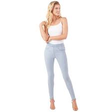 Elyse Denim Leggings In Light Blue Mud Pie