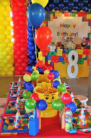 Lego Party Birthday Party Ideas Photo 1 Of 17 Lego Birthday Lego Birthday Party Lego Party Decorations