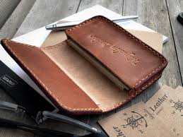 Five repositionable poly business card holders. Horween Leather Business Card Holder Wallet Miguelon Leather