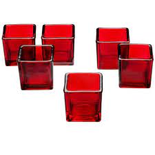 › see more product details. Light In The Dark Red Glass Square Votive Candle Holders Set Of 12 Litd Vcg 12 Sqr Red The Home Depot