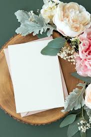 Download Premium Psd Of Blank White Card Template Mockup And Roses 1204247 In 2020 Flower Background Wallpaper Flower Frame Floral Poster
