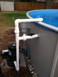 The return line is the pipe that carries water from the pool filter, back to the wall return inlets. Hard Plumbing Of Agp Done W Pics And Parts List Swimming Pool Plumbing Pool Plumbing Pool Heater