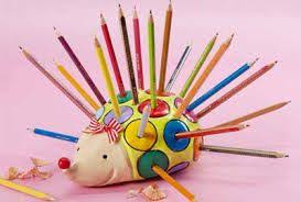 Portalapices Con Arcilla Y Temperas Para Pintarlo Arcilla Para Ninos Manualidades Pasta Para Modelar