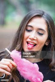 Buying Cotton Candy Stock Photo