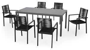 We did not find results for: Hailey Outdoor Modern 6 Seater Dining Set With Glass Top Beach Style Outdoor Dining Sets By Gdfstudio Houzz