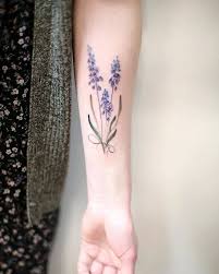 Muscari Flowers As A Symbol Of Happy Childhood For My Client Lavender Tattoo Wildflower Tattoo Small Tattoos