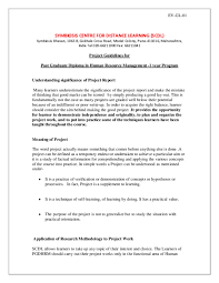 Pdf Symbiosis Centre For Distance Learning Scdl Project Guidelines For Post Graduate Diploma In Human Resource Management 1 Year Program Understanding Significance Of Project Report Divya Choudhary Academia Edu