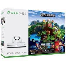 Minecraft es un juego en el que se colocan bloques y se ofrecen aventuras continuas. Amazon Com Xbox One S 500gb Console Minecraft Complete Adventure Bundle Discontinued Video Games