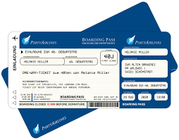 Beeindrucken sie ihre familie, freunde und gäste mit individuell bedruckten einladungskarten im. 50 Einladungskarten Zum Geburtstag Flugticket Mit Echter Perforation 300g Ebay