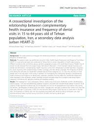 They're excited, that is, until they realize that dental insurance is not like medical insurance. Pdf A Crossectional Investigation Of The Relationship Between Complementary Health Insurance And Frequency Of Dental Visits In 15 To 64 Years Old Of Tehran Population Iran A Secondary Data Analysis Urban Heart 2