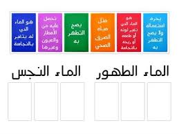 الماء الطهور والماء النجس موارد تعليمية